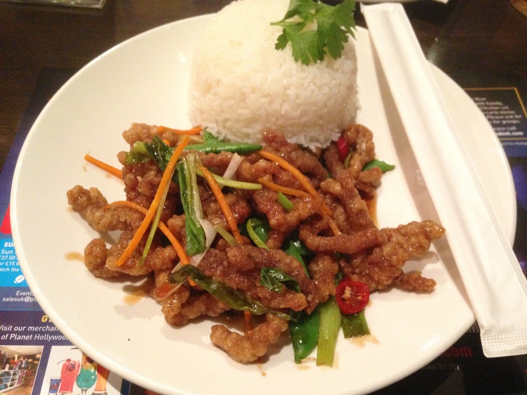 Crispy chilli beef