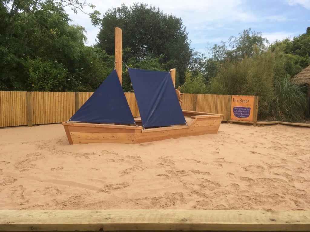 Beach area at Chester Zoo