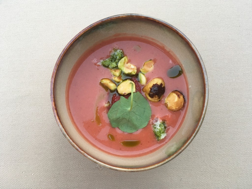 Strawberry gazpacho