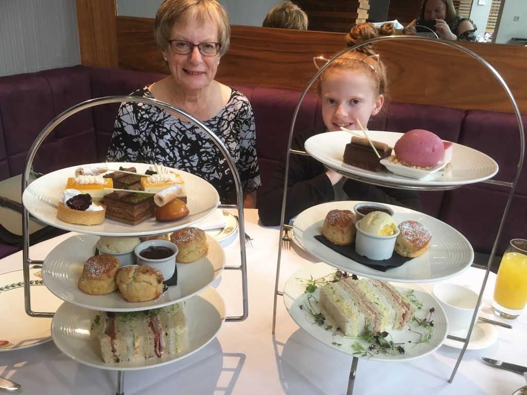 Champagne afternoon tea