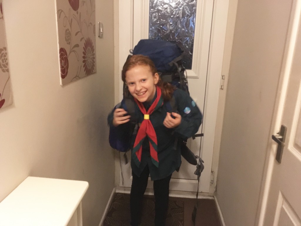 Katie going on Scout Camp