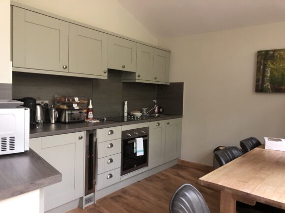 Kitchen in a 3 bedroom Golden Oak Cabin 