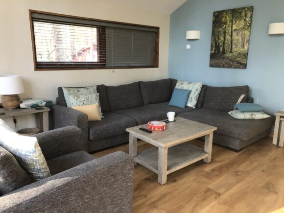 Inside of a 2 bed Silver Birch cabin at Forest Holidays Delamere