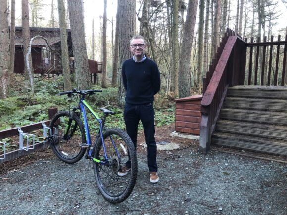 Hiring a bike at Delamere Forest