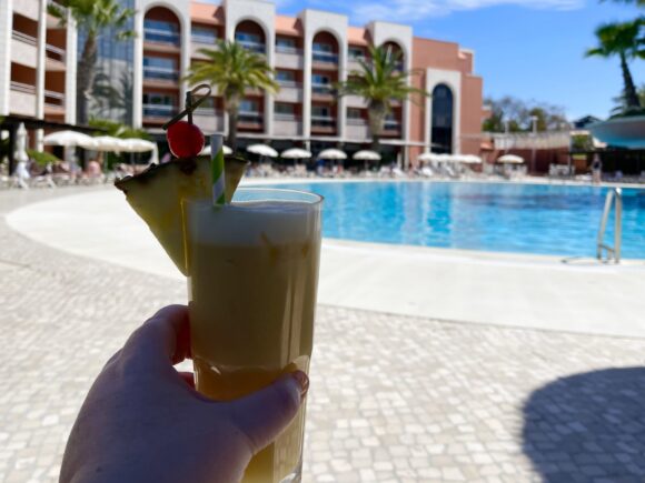 Cocktails around the pool