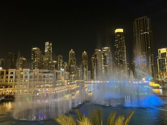 The view from Joes Cafe - Dubai Fountains